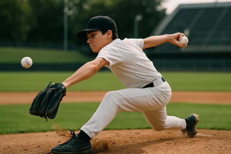 Young athletes running agility drills on a grass field