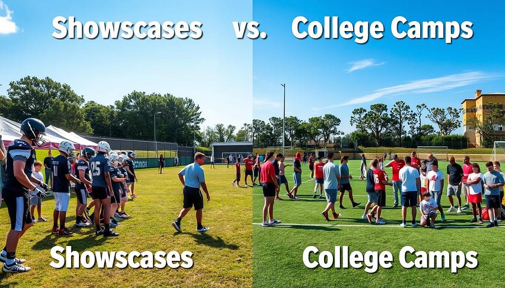 showcases vs college camps