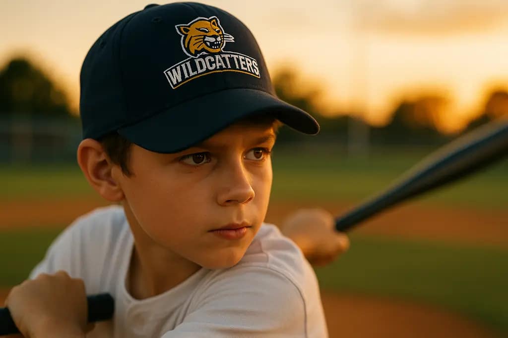 Wildcatters Baseball youth players gathered near a dugout after a tournament game