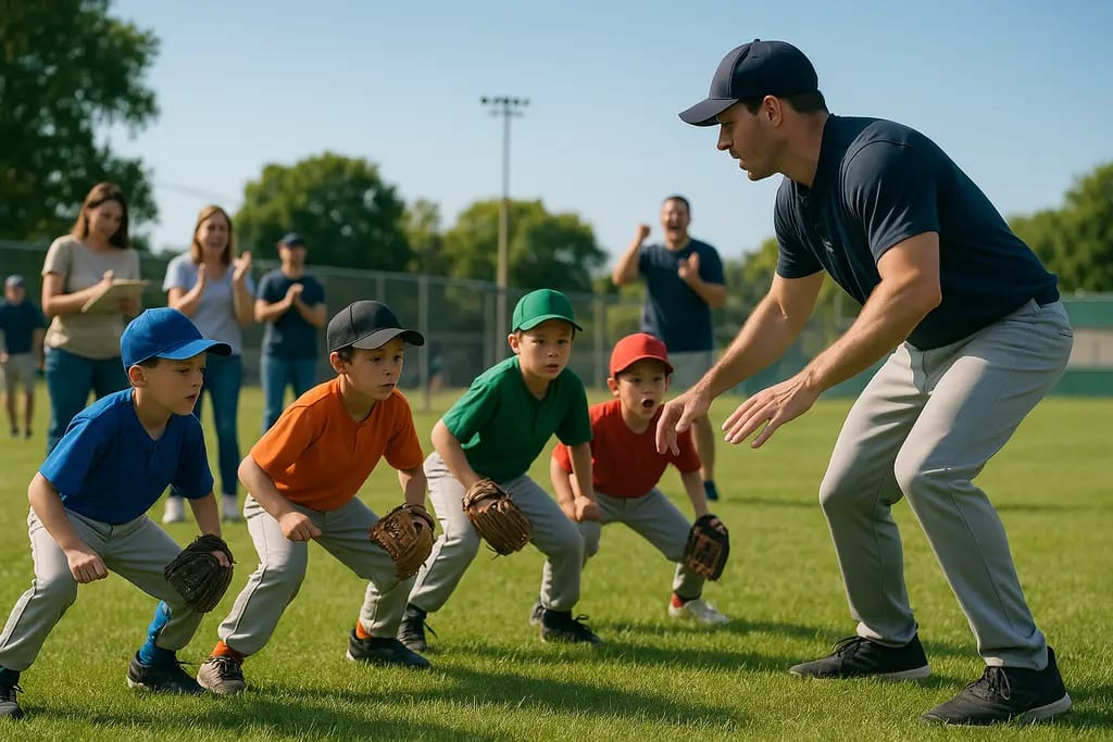 Summer Slam Lessons from youth baseball players warming up at a Texas tournament field