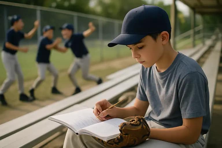 Youth player carrying a bat bag after practice
