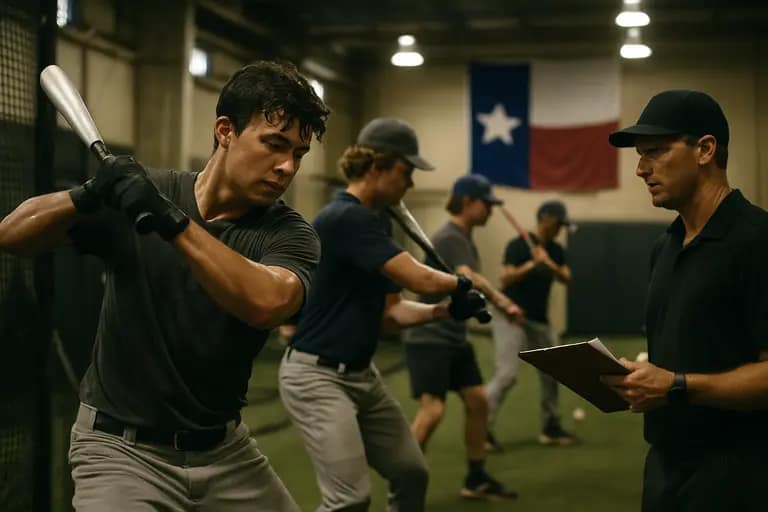 Texas youth baseball players take ground balls during an organized practice